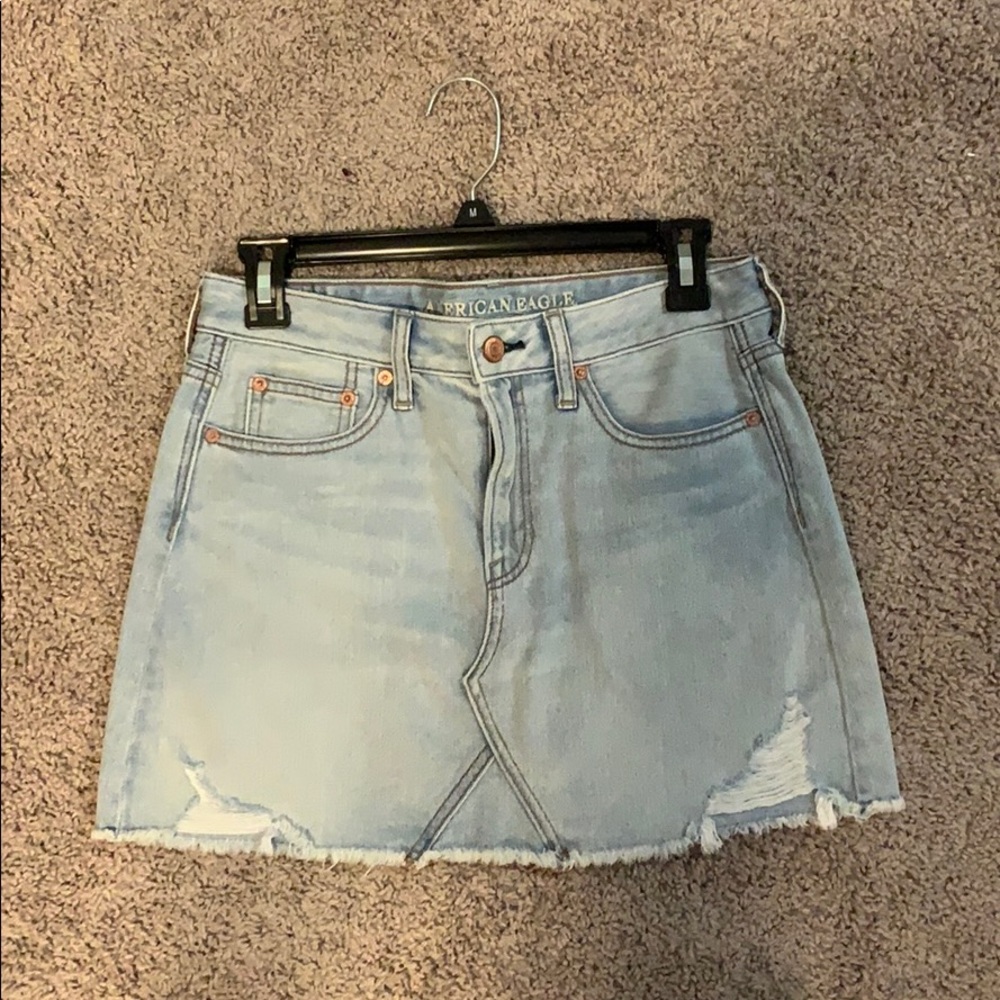 American eagle jean skirt